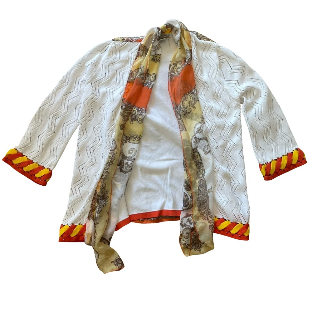 Alberto Makali Scarf Cardigan